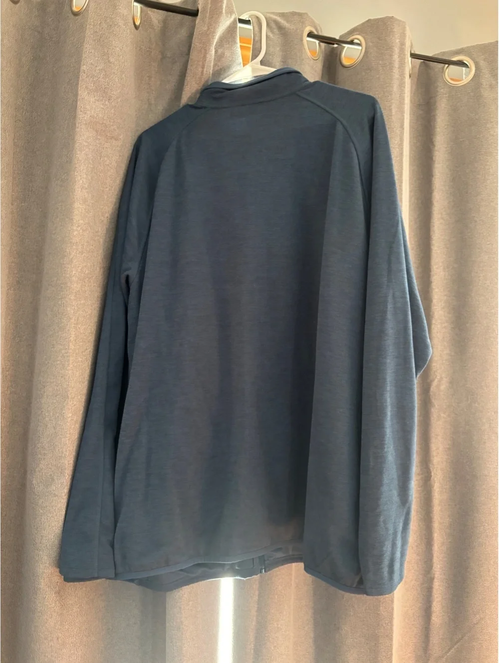 The North Face Men's XXL Blue Full-Zip Jacket with Chest and Side Pockets